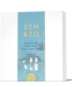 Sen & Zo Cadeaubox 3 Riverside Body spray, Showerfoam,hand&body créme