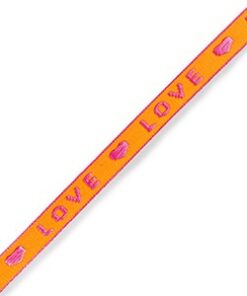 Lint armbandje neon love