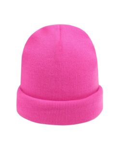 Beanie donker hard roze