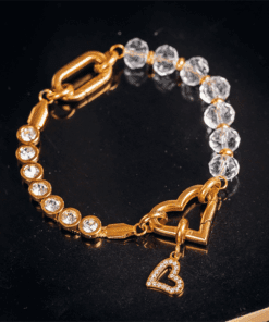 Ixxxi Chain Bliss Crystal Gold 8.4cm - Afbeelding 2