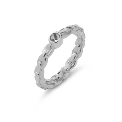 Melano twisted Tiana- zilverkleurig 56
