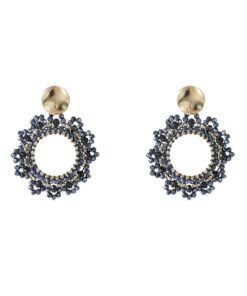 Day & Eve E55203-2 Lace Beads Round - dark blue