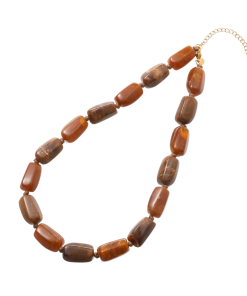 Day & Eve Big Square Stones Necklace - Brown - Afbeelding 2