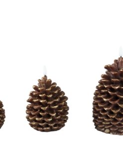 Xmas led candle pinestone M - Afbeelding 2
