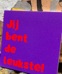 Forex Tegeltje 'Jij Bent De Leukste!' - Afbeelding 2