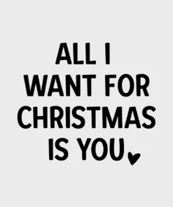 Forex Tegeltje 'All I Want For Christmas Is You' - Wit