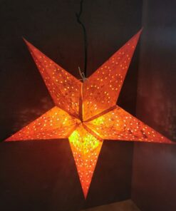 Papieren Ster 12 - Dieprood