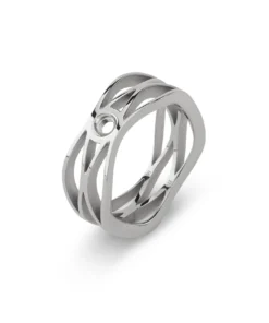 Melano Twisted Trisha Ring - Zilverkleurig, 58