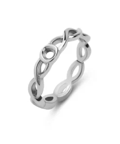 Melano Twisted Tenley Ring - Zilverkleurig, 54