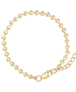 iXXXi Armband Chained Hearts - Goudkleurig