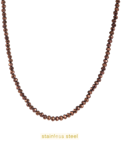 Day & Eve Beads Necklace - Brown