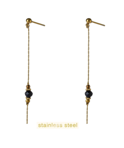 Day & Eve Classic Stone Dangle - Black